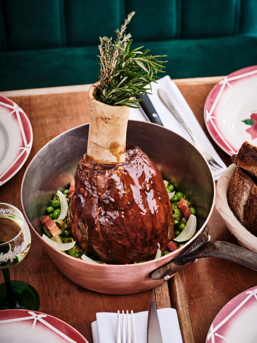 Jarret de veau confit et glacé